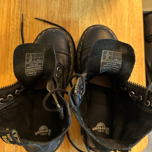 Dr. Martens Sinclair Milled Nappa Leather Platform Boots - Picture 6 of 11